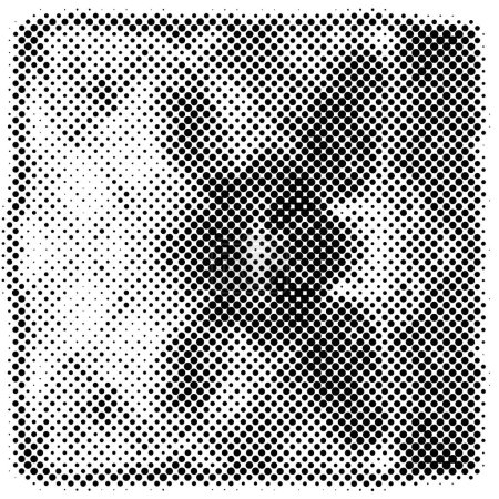 Illustration for Abstract halftone  background. Black and white pattern - Royalty Free Image