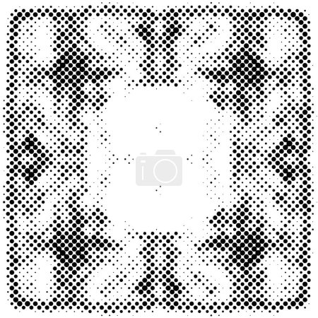 Illustration for Halftone  background. Black and white pattern with dots. - Royalty Free Image