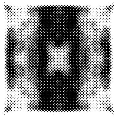 Ilustración de Ilustración de vector de fondo punteado en blanco y negro - Imagen libre de derechos