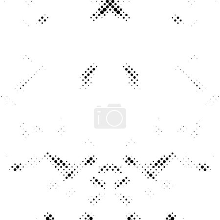Illustration for Black and white dotted background vector illustration - Royalty Free Image