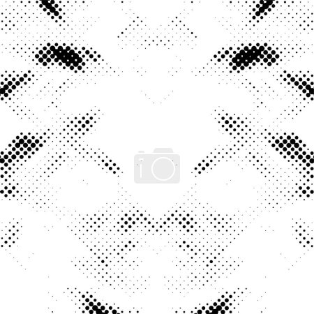 Illustration for Abstract dotted grunge background, black and white - Royalty Free Image