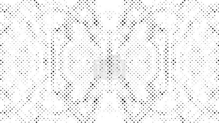 Illustration for Abstract dotted grunge background, black and white - Royalty Free Image