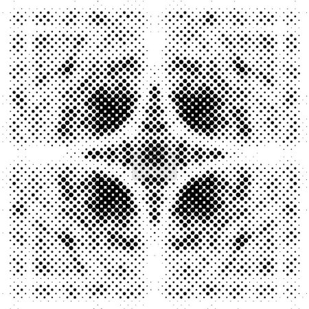 Téléchargez les illustrations : Fond gris pointillé noir et blanc avec espace pour le texte - en licence libre de droit