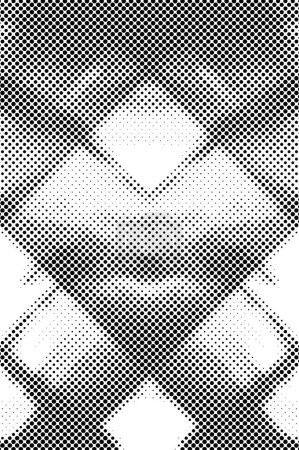 Illustration for Halftone Dots Pattern. Halftone Dotted Grunge Texture. Light Distressed Background with Halftone Effects - Royalty Free Image