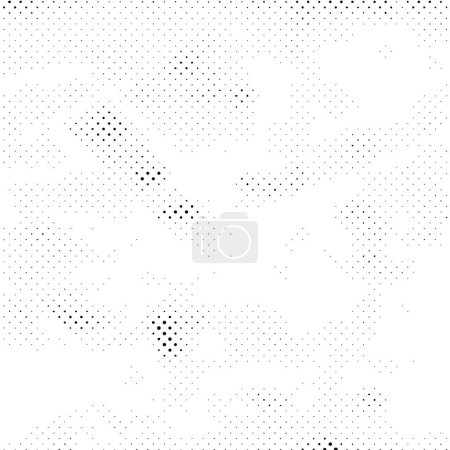 Illustration for Abstract background with monochrome texture with dots - Royalty Free Image