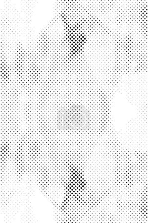 Ilustración de Ilustración vectorial de fondo abstracto punteado en blanco y negro - Imagen libre de derechos