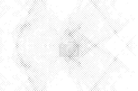 Ilustración de Sombreado monocromo grit abstracto grunge medio tono vector fondo con sombras - Imagen libre de derechos