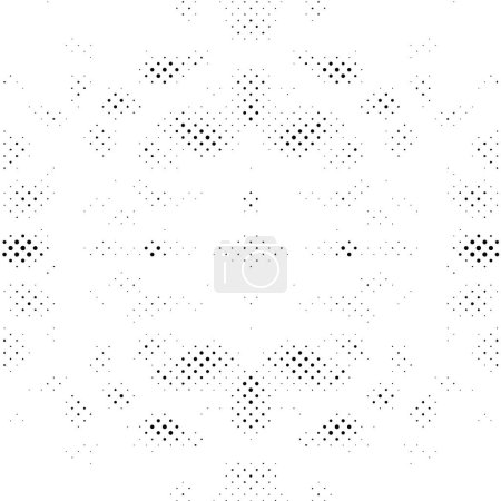 Téléchargez les illustrations : Ombragé Grrit monochrome abstrait Grunge arrière-plan vectoriel demi-ton avec ombres - en licence libre de droit