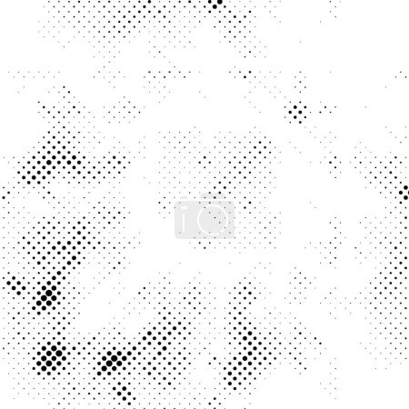 Ilustración de Grit monocromo Grunge Abstracto Medio tono Vector Fondo - Imagen libre de derechos