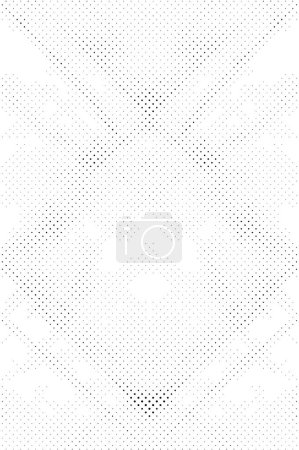 Illustration for Monochrome Grit  Abstract Grunge Halftone Vector Background - Royalty Free Image