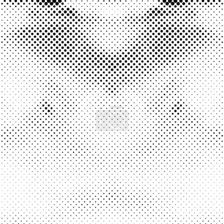 Illustration for Abstract Grunge Halftone Vector Background with Shadows - Royalty Free Image