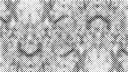 Ilustración de Grunge Shadows Abstract Medio tono Vector fondo con textura angustiada - Imagen libre de derechos