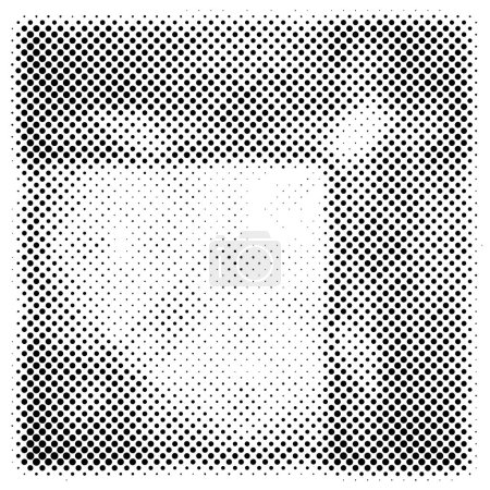 Ilustración de Grunge medio tono vector de fondo. Textura vectorial de puntos de medio tono. Gradiente medio tono puntos fondo en el estilo de arte pop. Textura de patrón blanco y negro. - Imagen libre de derechos