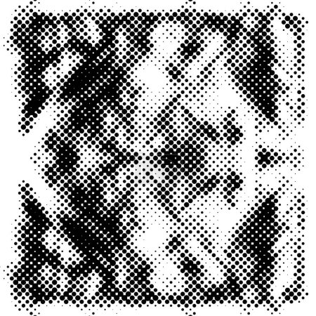Ilustración de Monocromo fantasmal: Textura vectorial de angustia - Imagen libre de derechos