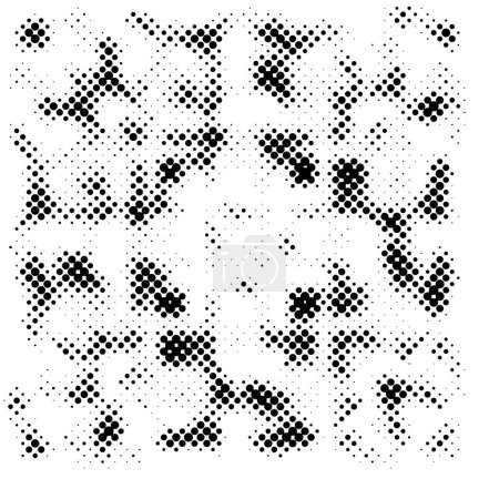 Ilustración de Textura Grunge Monocromática en Blanco y Negro - Imagen libre de derechos