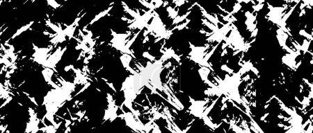 Ilustración de Fondo vectorial abstracto en blanco y negro. Superficie vintage monocromática - Imagen libre de derechos