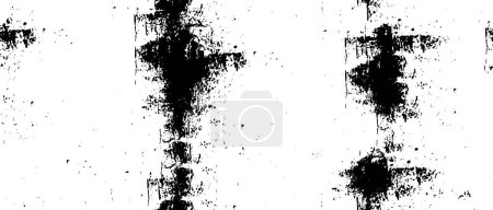 Illustration for Abstract black and white vector background. Monochrome vintage surface - Royalty Free Image