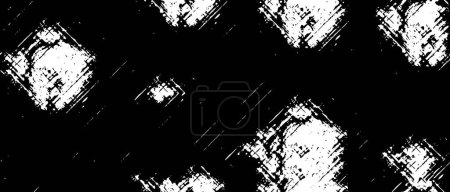 Ilustración de Vector de textura en blanco y negro áspero. Textura superpuesta angustiada. Fondo grunge. Efecto texturizado abstracto. Ilustración vectorial. Negro aislado sobre fondo blanco. EPS10. - Imagen libre de derechos