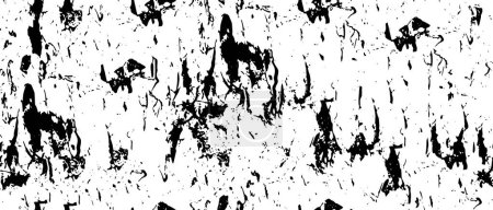 Téléchargez les illustrations : Abstrait noir et blanc fond grunge, texture vectorielle - en licence libre de droit