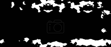 Illustration for Abstract black and white grunge background, vector texture - Royalty Free Image