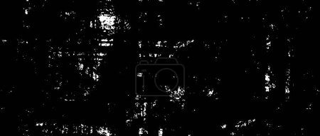Téléchargez les illustrations : Texture monochrome vecteur abstrait sans couture noir et blanc arrière-plan Grunge - en licence libre de droit