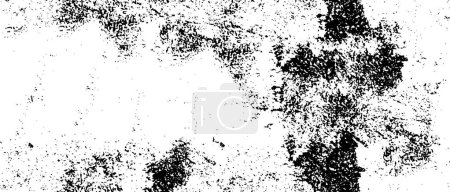 Illustration for Monochrome Texture Vector Abstract Seamless Black and White Grunge Background - Royalty Free Image