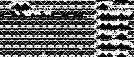 Illustration for Black white textured pattern, abstract background - Royalty Free Image