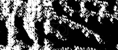 Ilustración de Abstracto vintage rayado tinta negra textura y fondo, vector - Imagen libre de derechos