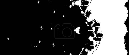 abstract vintage scratched black ink texture and background, vector