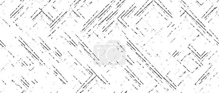Ilustración de Patrón sin costuras con textura grunge en blanco y negro - Imagen libre de derechos