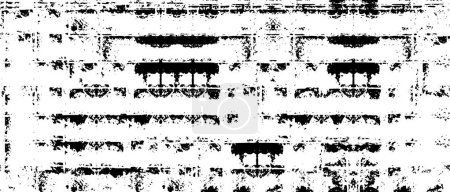 Illustration for Distressed overlay texture including effect of black and white tones. - Royalty Free Image