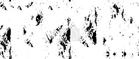 Téléchargez les illustrations : Fond de texture grunge noir et blanc, illustration vectorielle - en licence libre de droit