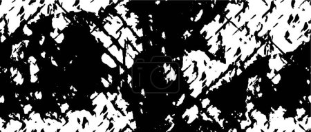 Illustration for Grunge dark black and white pattern. template for your copy space. - Royalty Free Image