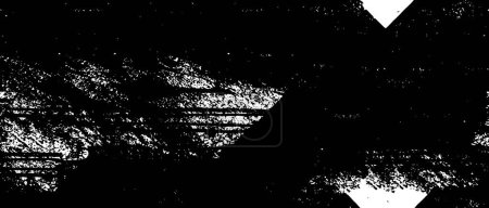 Illustration for Dirty Black and White Gritty Monochrome Vector Abstract Texture - Royalty Free Image