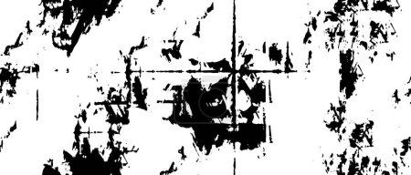 Ilustración de Sucio Blanco y Negro Gritty Monocromo Vector Textura abstracta - Imagen libre de derechos