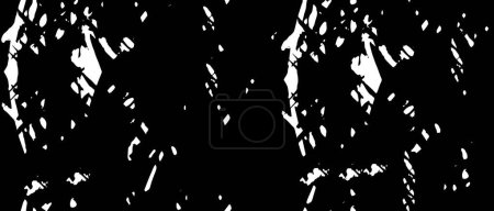 Illustration for Dirty Black and White Texture, Vector Background With Monochrome  Abstract Grunge - Royalty Free Image