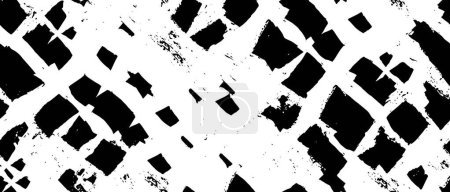 Ilustración de Textura blanca y negra sucia, fondo vectorial con grunge abstracto monocromático - Imagen libre de derechos