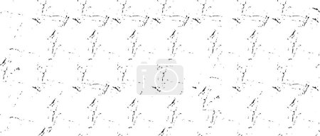 Illustration for Shadowed Rough Monochrome Black and White Surface, Vector Background With Grunge Texture - Royalty Free Image