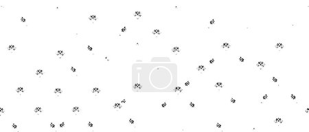 Ilustración de Armonía Grunge Monocromática rugosa de fondo vectorial de patrón blanco y negro abstracto - Imagen libre de derechos