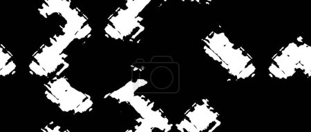 Illustration for Roughened Monochrome Grunge Harmony of Abstract Black And White Pattern Vector Background - Royalty Free Image