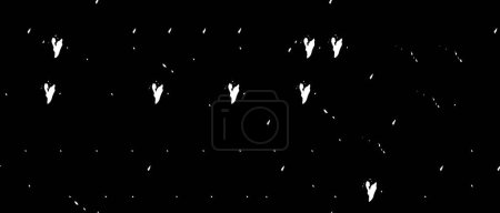 Illustration for Ink Stained Grunge Monochrome Abstract, Black and White Surface Texture for Your Design - Royalty Free Image