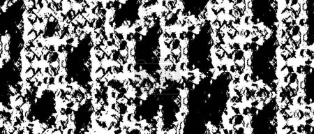 Ilustración de Patrón de fondo de media raya grunge grunge abstracto. Ilustración vectorial de línea en blanco y negro - Imagen libre de derechos