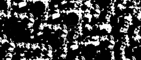 Ilustración de Textura grunge punteada monocromática. Fondo blanco y negro abstracto - Imagen libre de derechos
