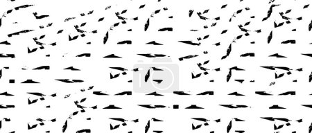 Illustration for Monochrome dotted grunge texture. Abstract black and white background - Royalty Free Image