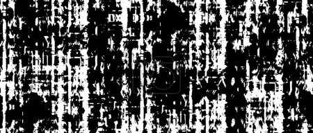Ilustración de Textura grunge punteada monocromática. Fondo blanco y negro abstracto con puntos. - Imagen libre de derechos