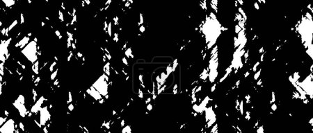 Téléchargez les illustrations : Texture grunge pointillée monochrome. Fond abstrait noir et blanc à pois. - en licence libre de droit