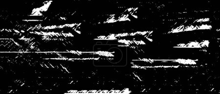 Illustration for Monochrome dotted grunge texture. Abstract black and white background with dots. - Royalty Free Image