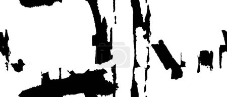 Illustration for Abstract Black distress rough vector background. Black grunge texture for background - Royalty Free Image