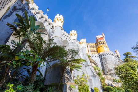 Photo for Sintra, Portugal- November 4, 2022: View of the Pena Palace Unesco World Heritage Site. - Royalty Free Image