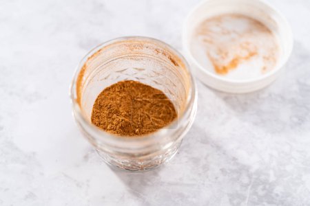 Photo for Homemade pumpkin pie spice for Autumn recipes. - Royalty Free Image